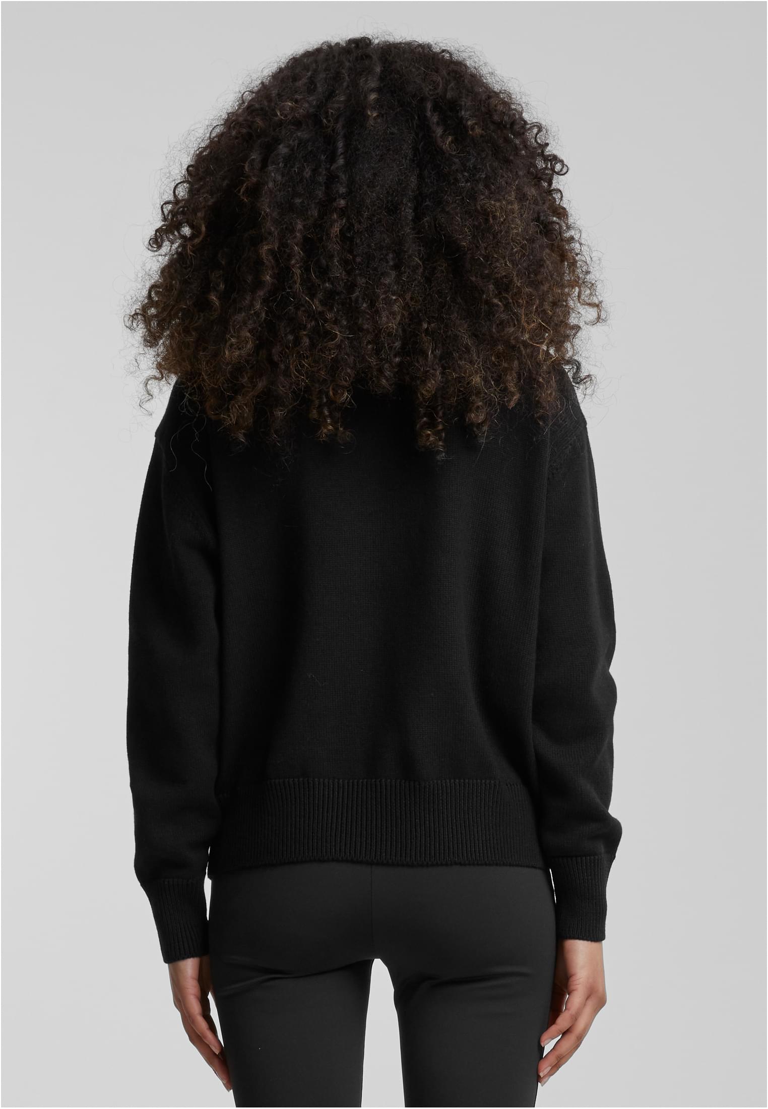 Ladies Rib Cardigan Urban Classics TB6899-00007 Black