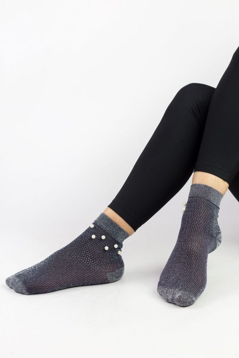 Γυναικείες fashion κάλτσες microfiber NIGHT III Pamela 21569 Σκούρο Μπλέ