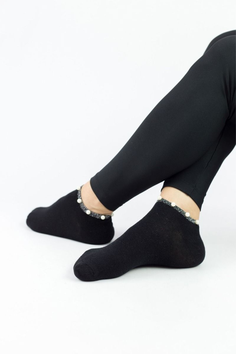 Γυναικείες fashion κάλτσες STARLIGHT I Βαμβακερές Pamela 21592 Μαύρο
