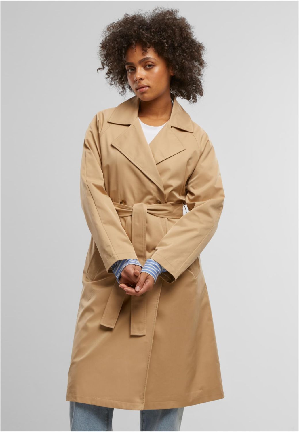 Γυναικείο trench coat Urban Classics TB7149-03738 unionbeige