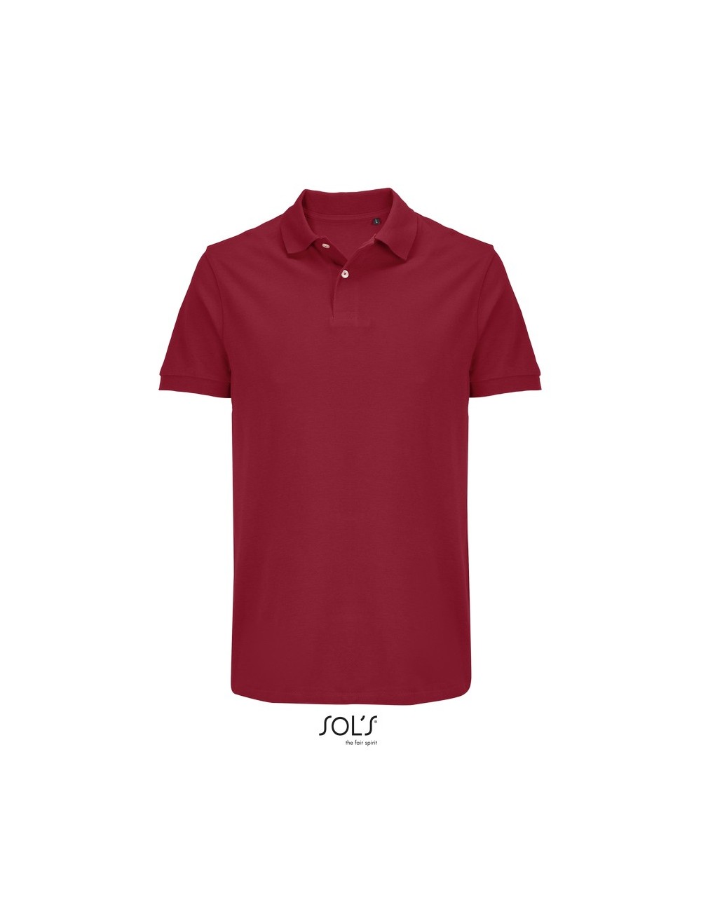 Unisex πόλο πικέ Sol's Pacific - 04439 Red