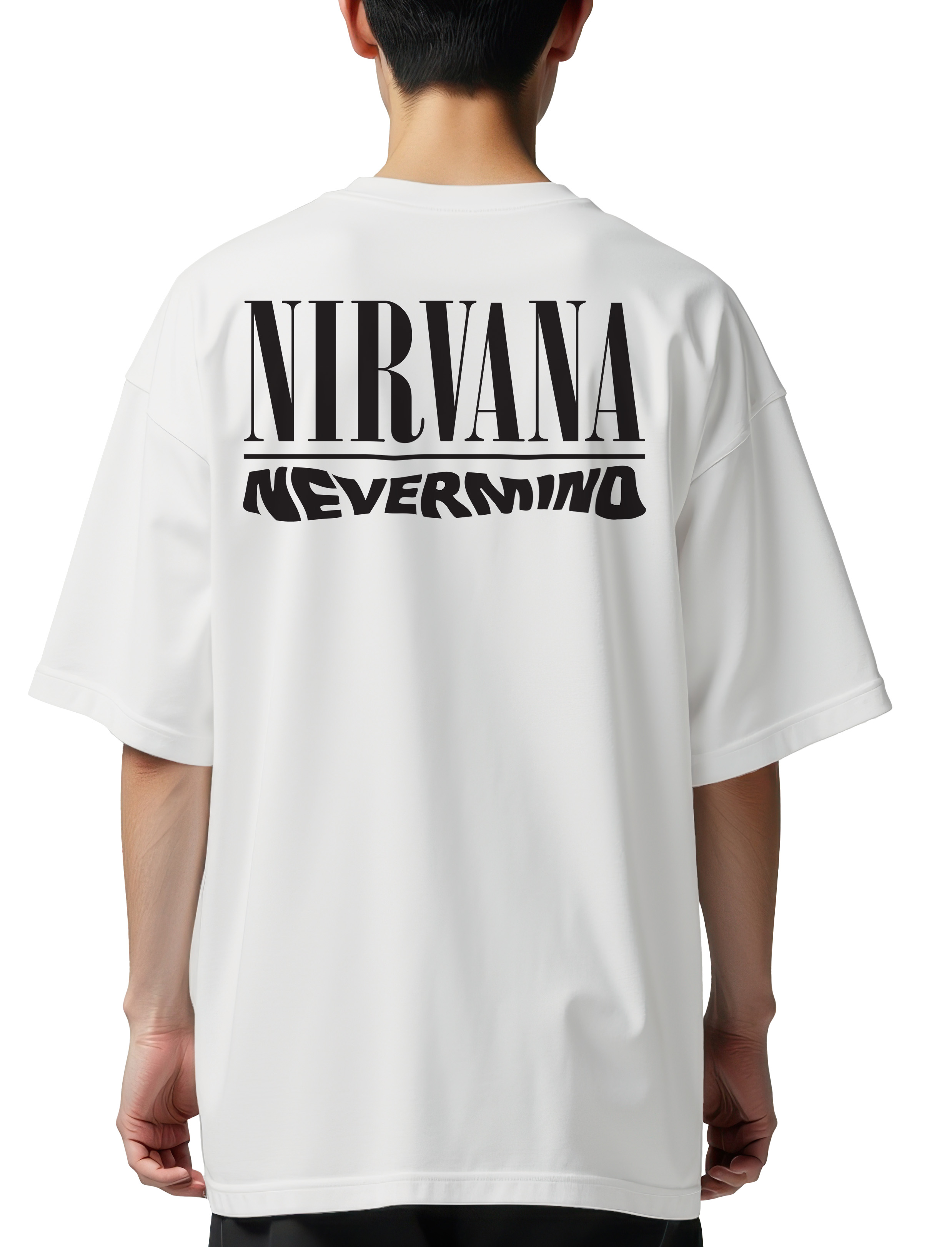 Oversized T-Shirt Nirvana Nevermind Rock Avenue White
