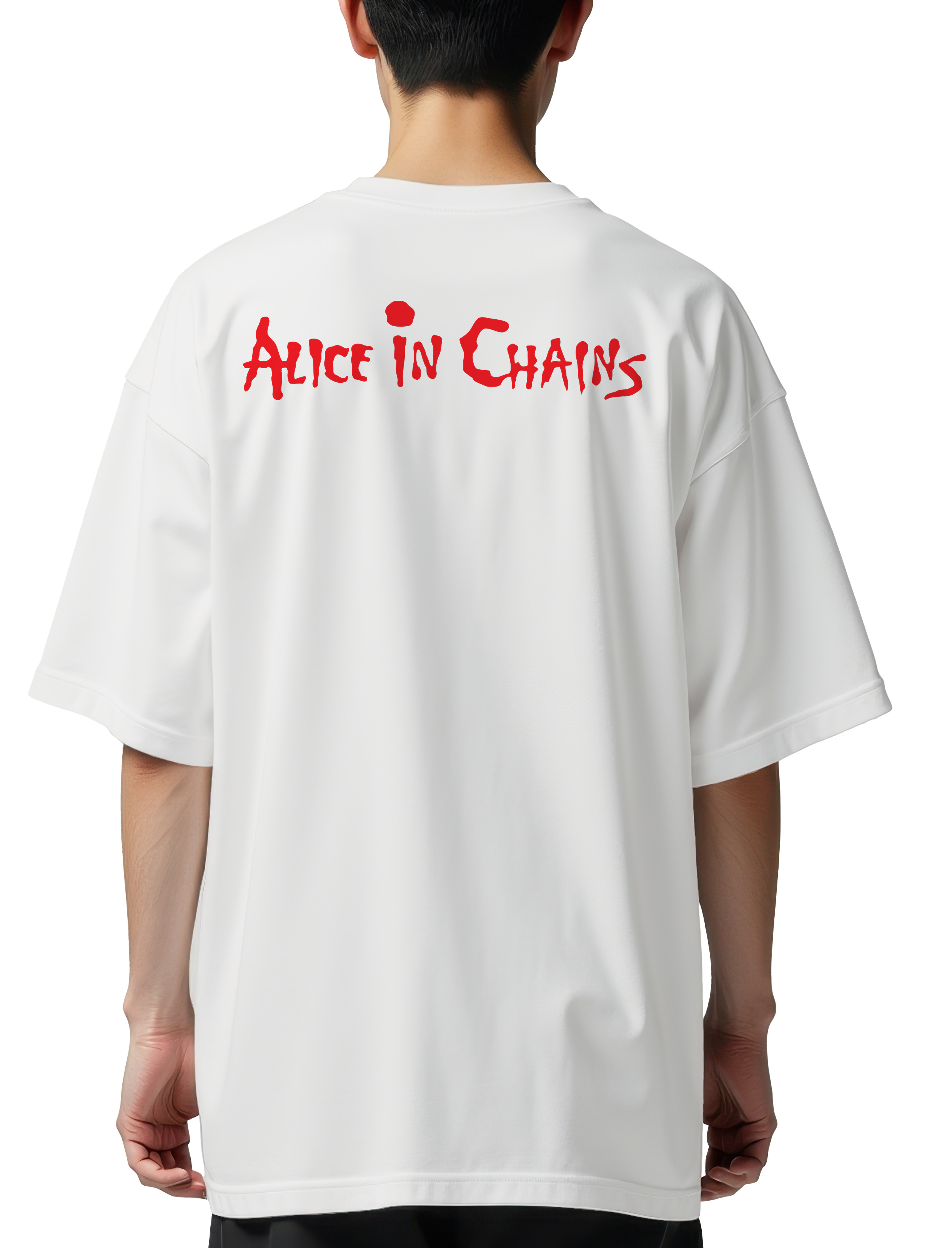 Oversized T-Shirt Alice In Chains Logo Name Art Rock Avenue...