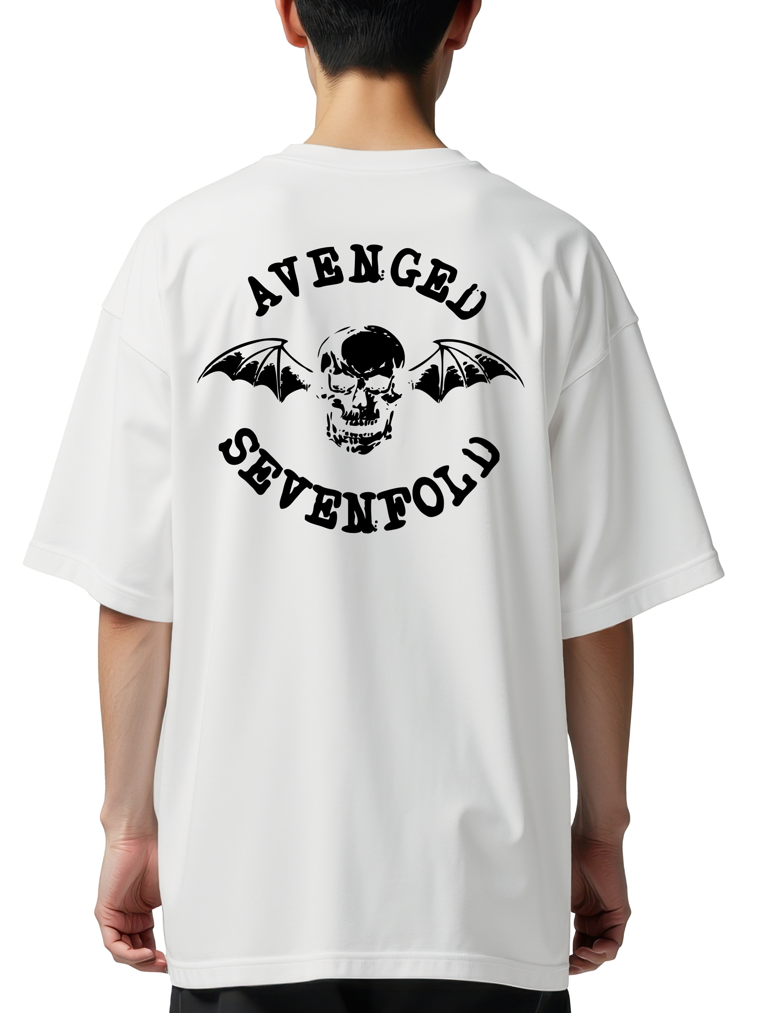 Oversized T-Shirt Avenged Sevenfold Art1 Rock Avenue White