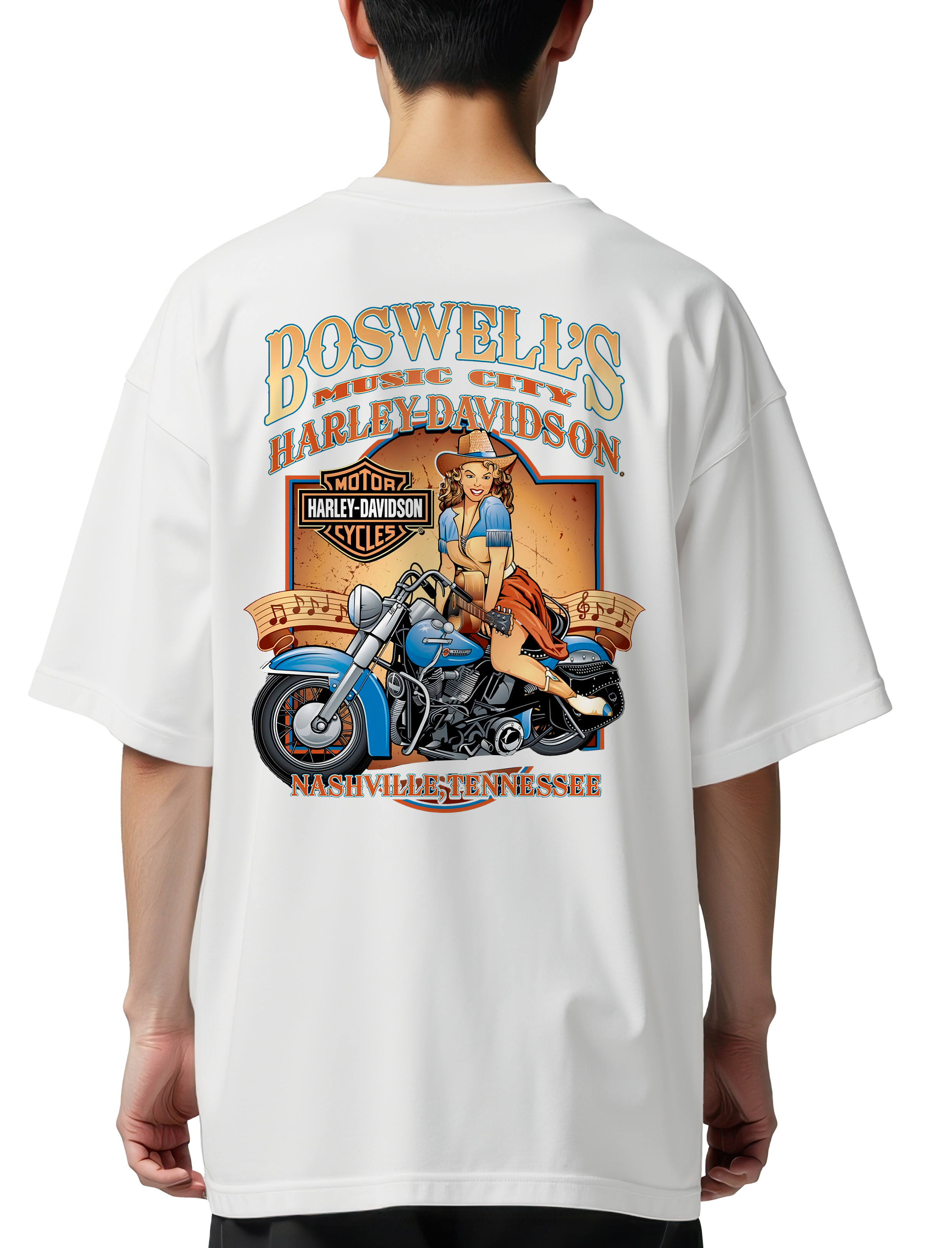 Oversized T-Shirt Boswell'S Pop Culture White