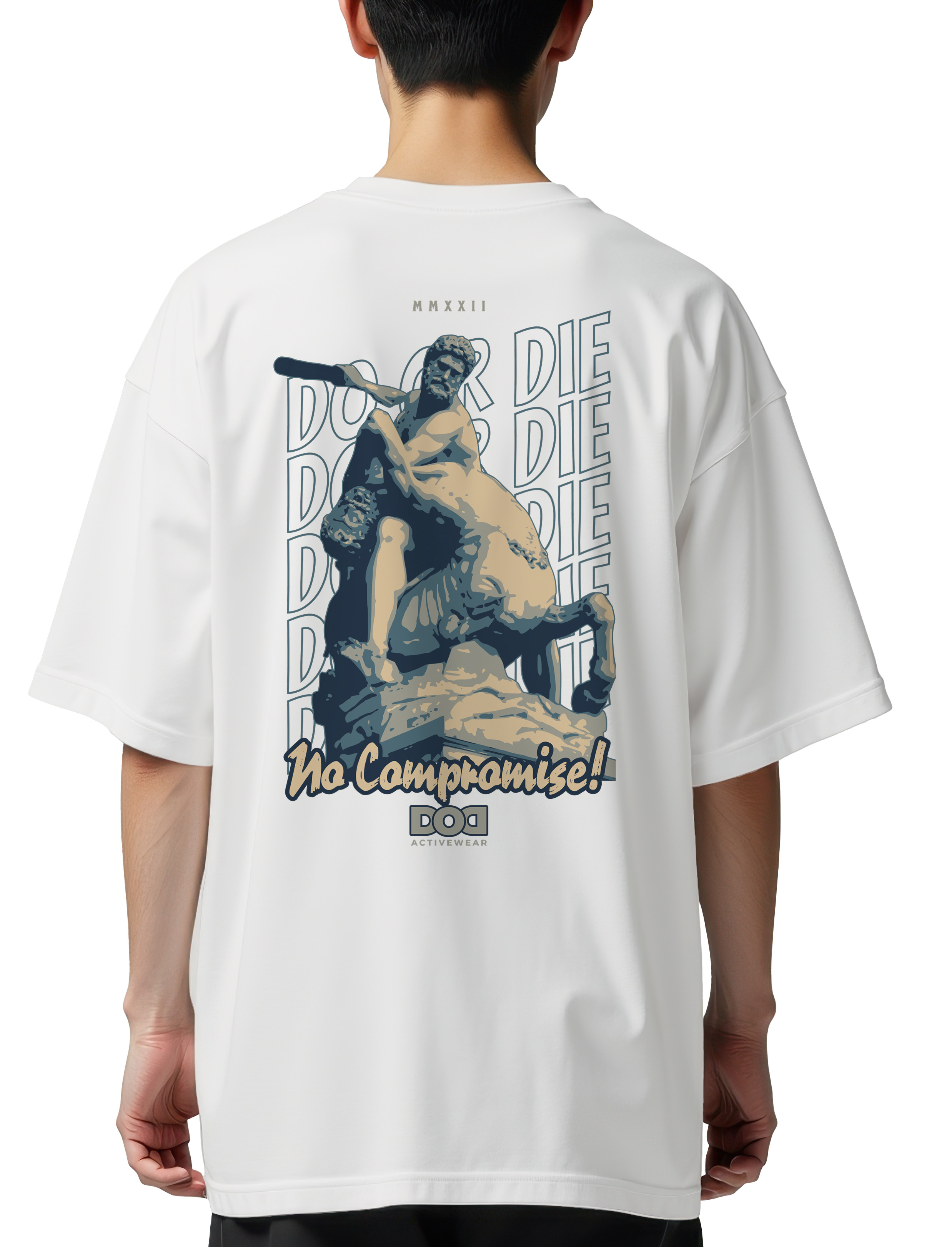 Oversized T-Shirt Do Or Die Pop Culture White