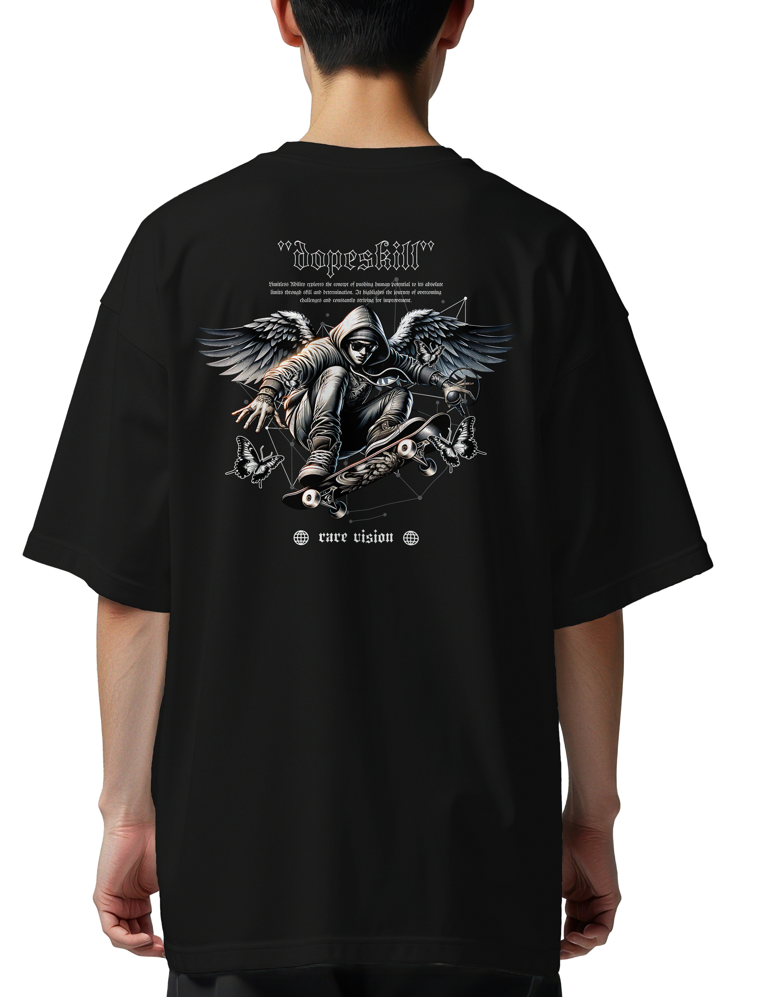 Oversized T-Shirt Dopeskill Pop Culture Black