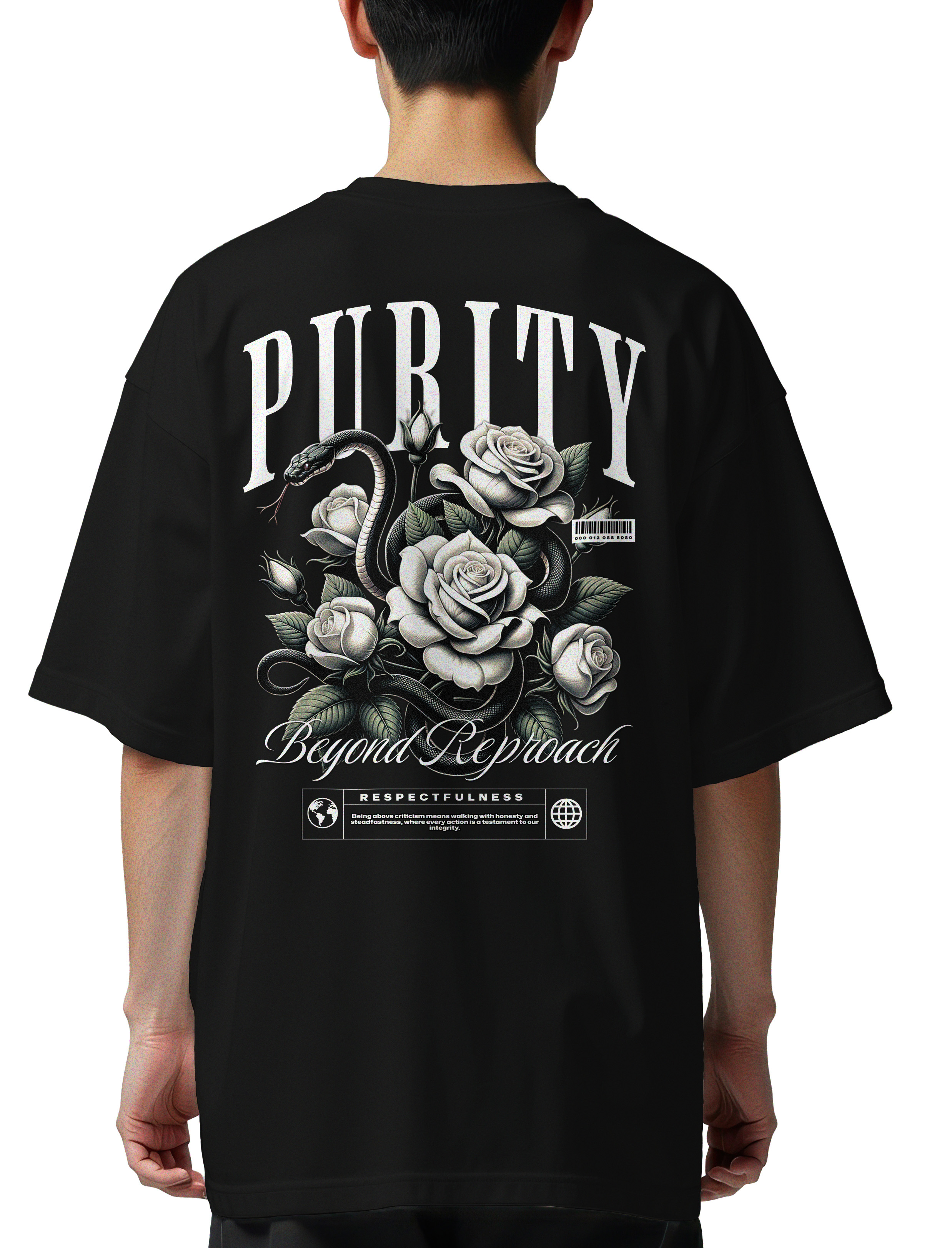 Oversized T-Shirt Purity Pop Culture Black