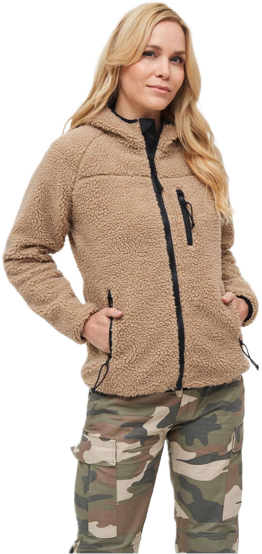 Ladies Teddyfleecejacket Brandit BD55005-00804 camel