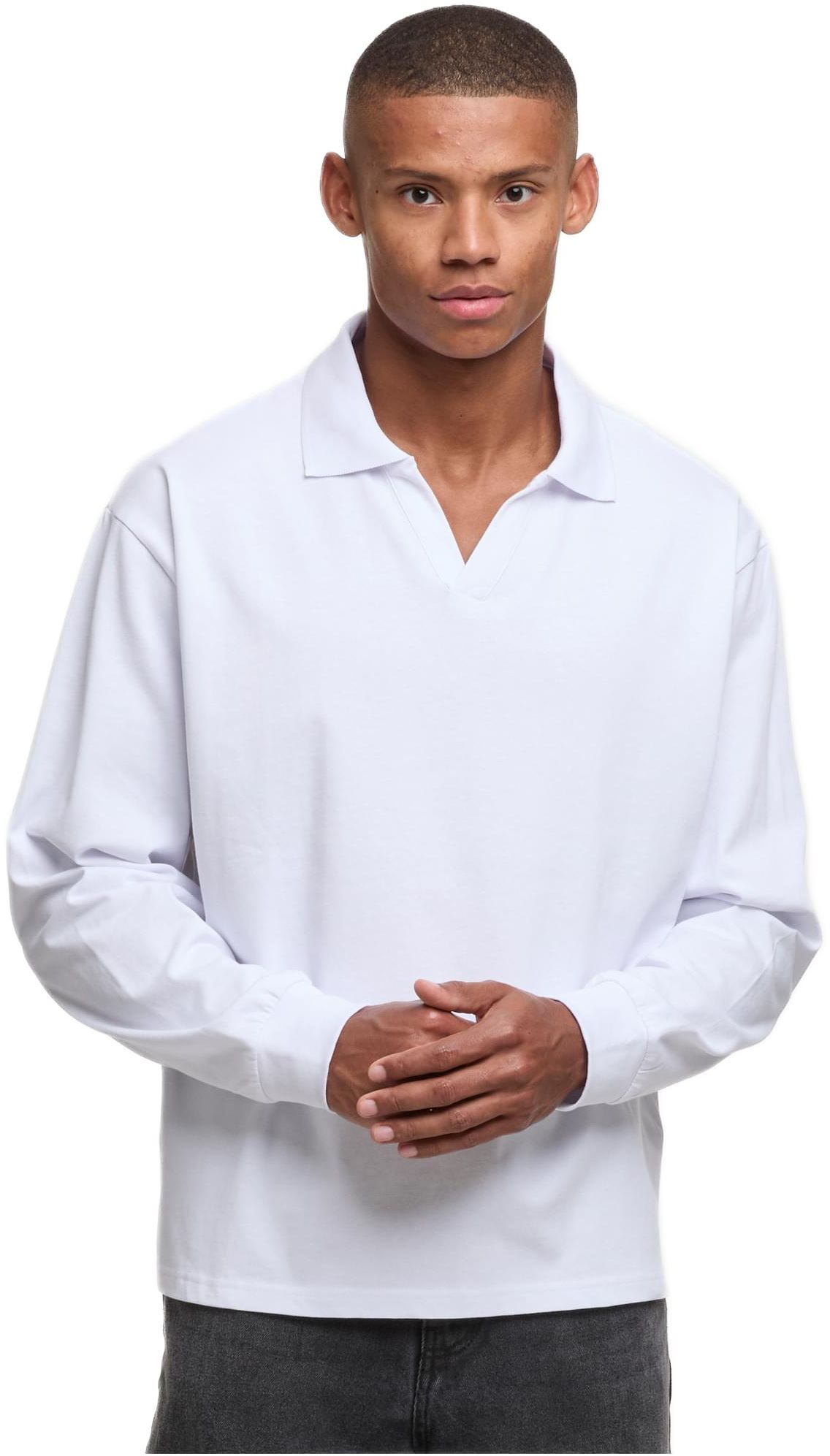 COLLAR Longsleeves DEF DFLS030-21363 brightwhite