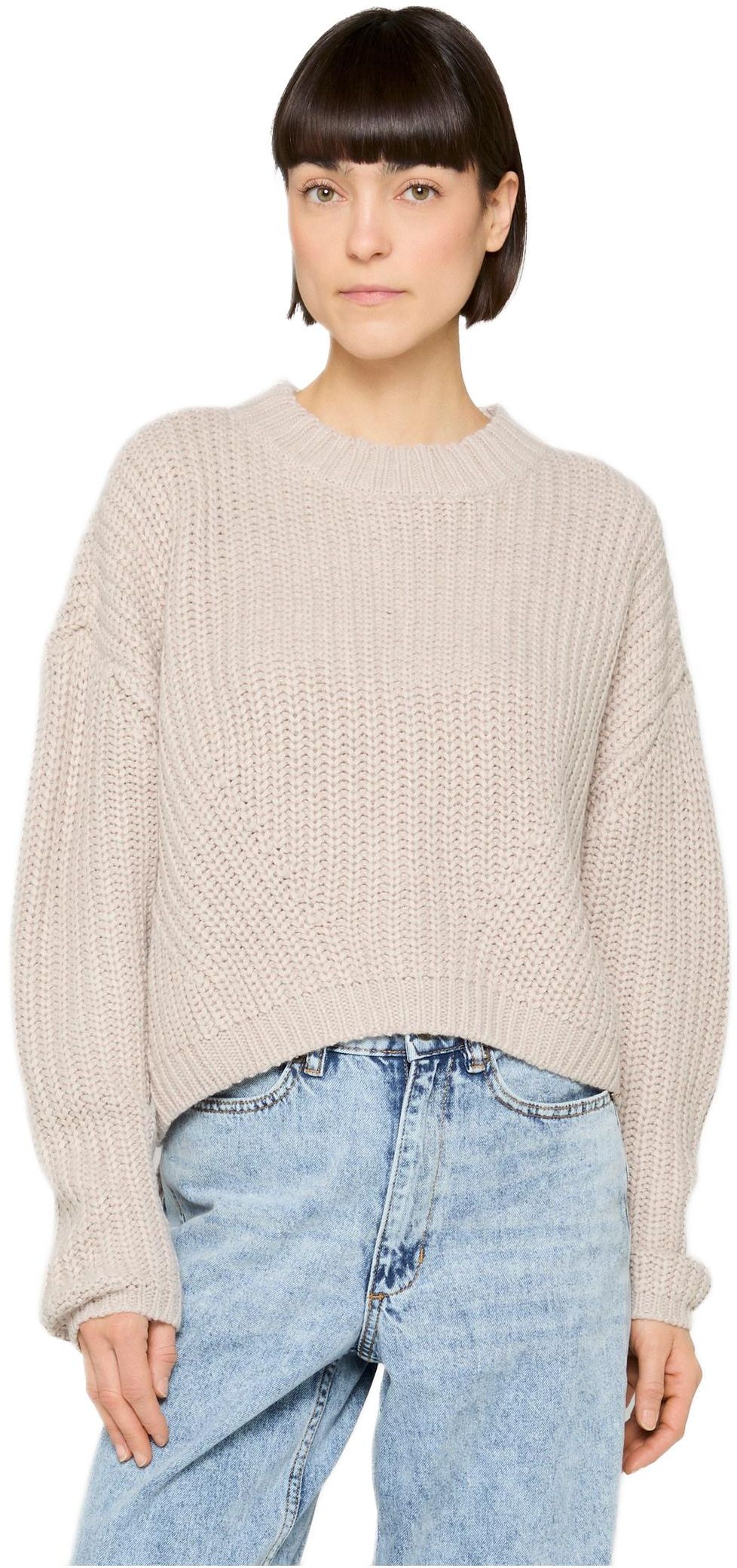 Ladies Wide Oversize Sweater Urban Classics TB2359-04011 warmgrey