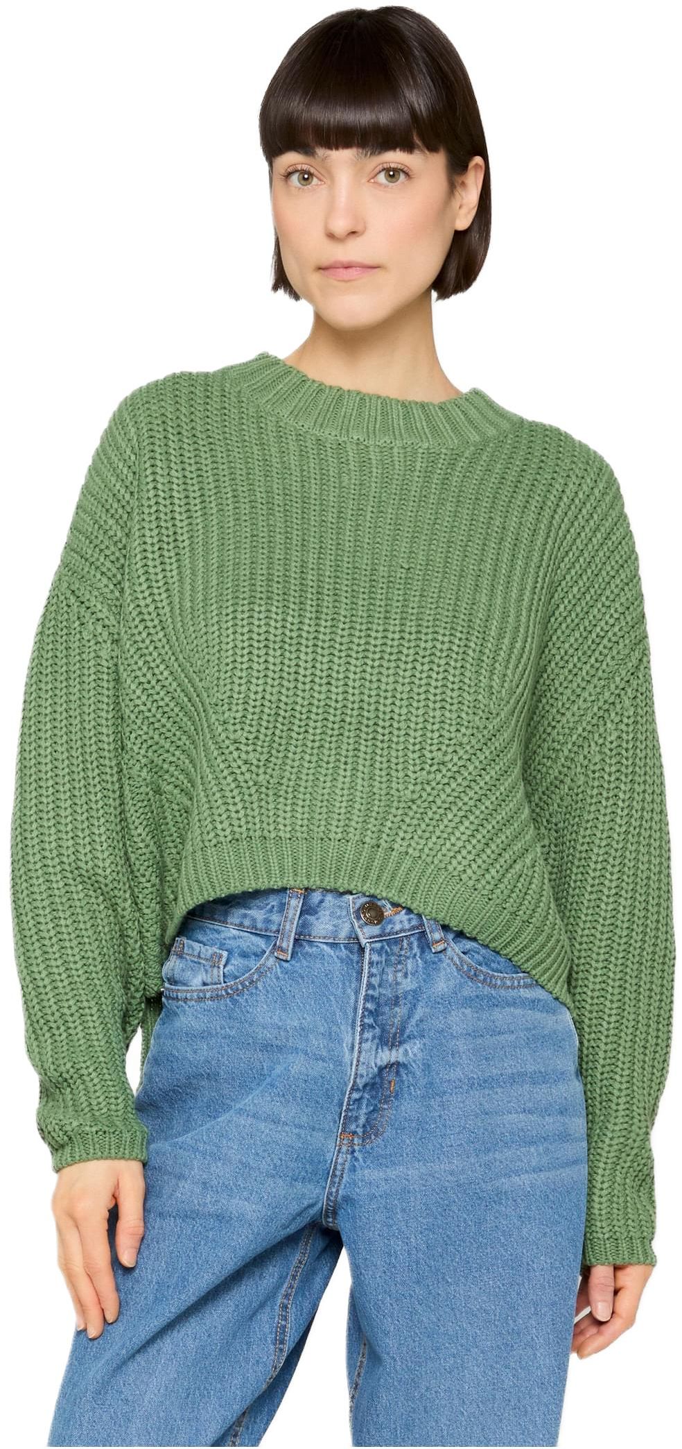 Ladies Wide Oversize Sweater Urban Classics TB2359-04022 salvia