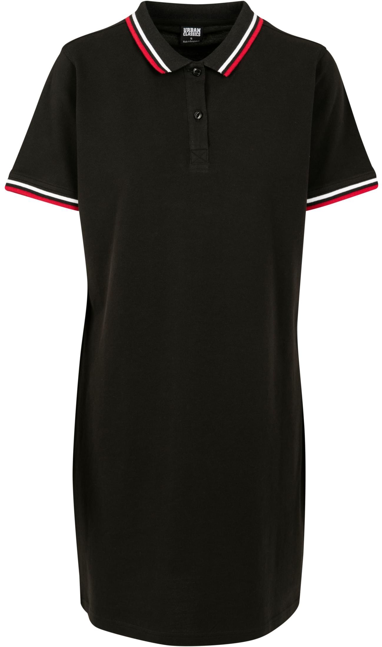 Ladies Polo Dress Urban Classics TB2613-00007 black