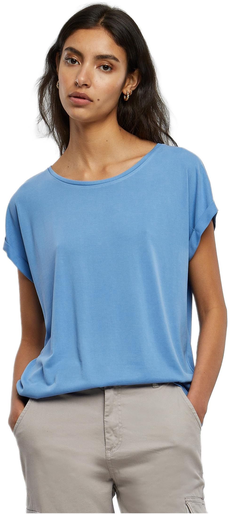 Ladies Modal Extended Shoulder Tee Urban Classics TB4092-01301 horizonblue