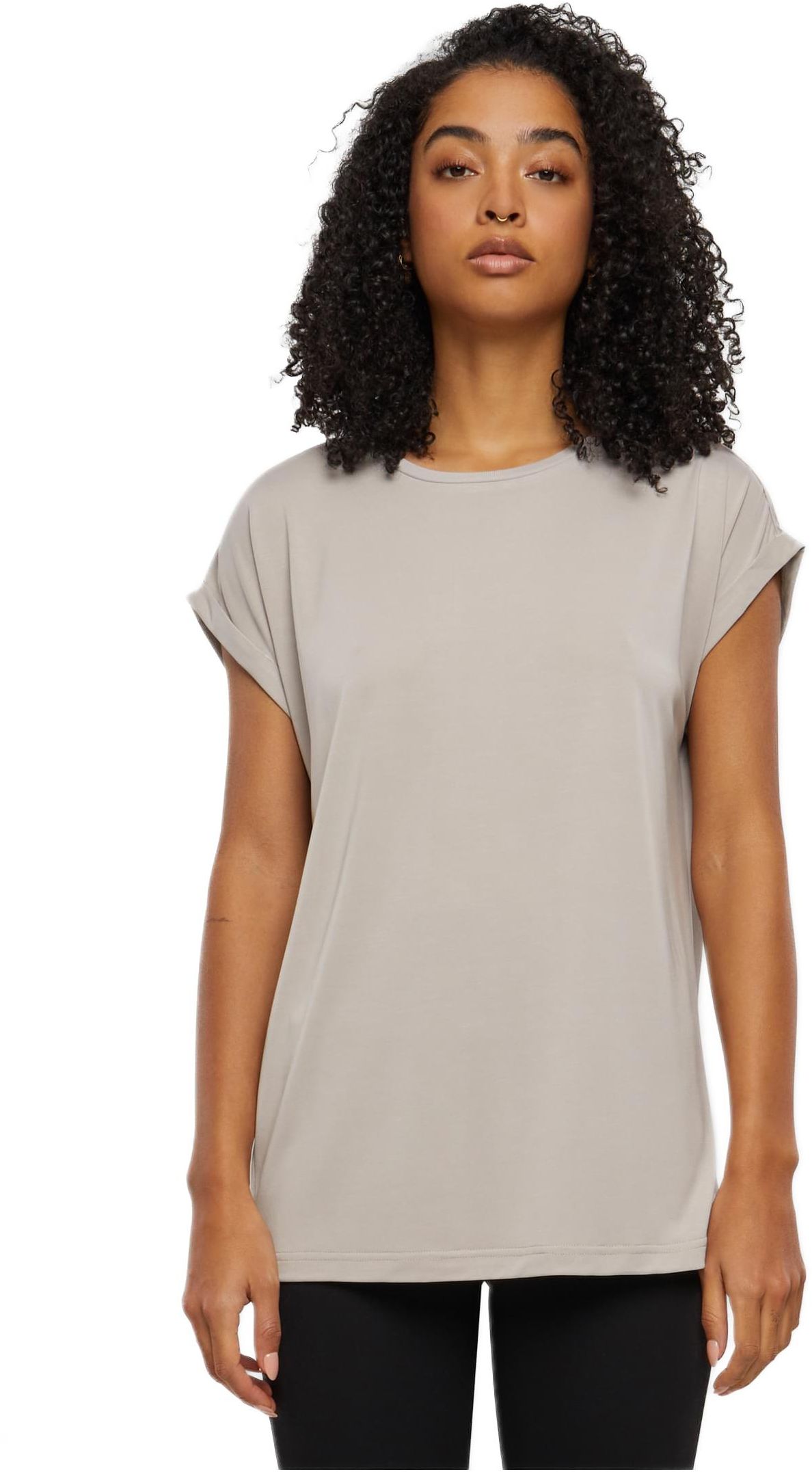 Ladies Modal Extended Shoulder Tee Urban Classics TB4092-01325 cloud