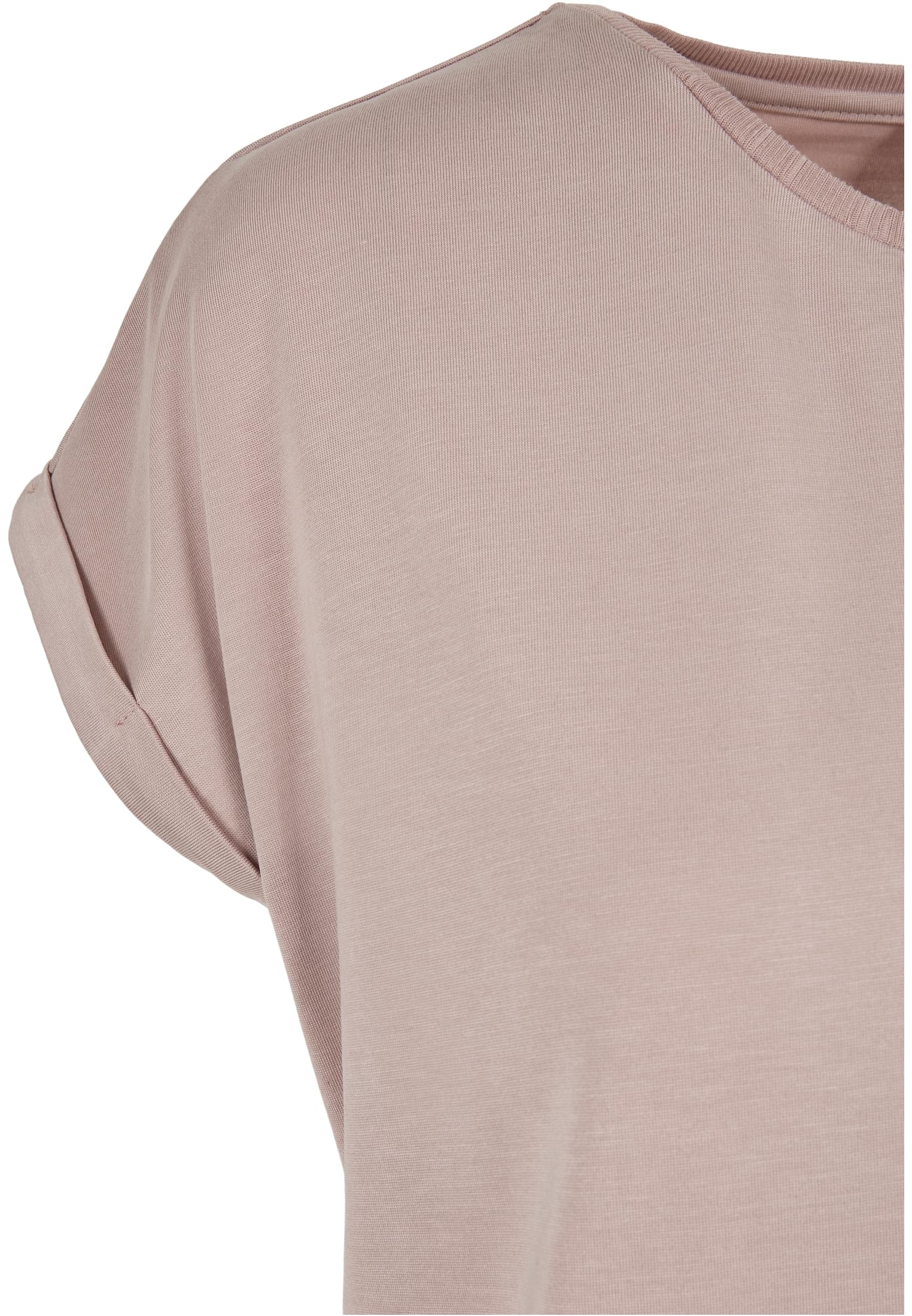Ladies Modal Extended Shoulder Tee Urban Classics Tb4092-02913 Duskrose γυναικεία Basic T-Shirts Simple Wear Μπλουζάκια κοντομάνικα