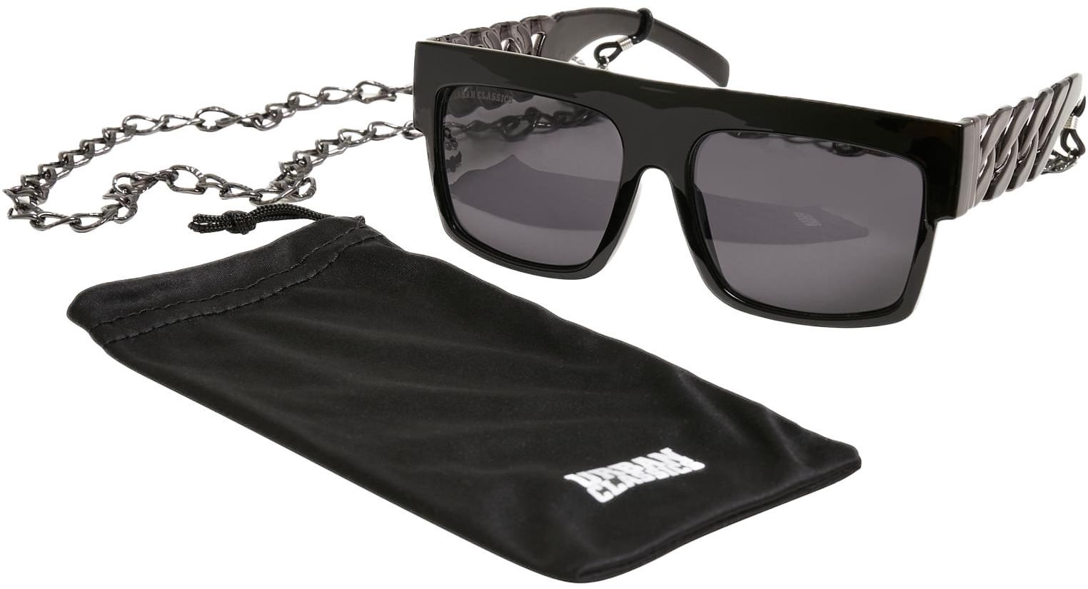 Sunglasses Zakynthos with Chain Urban Classics TB4236-02499 black/silver