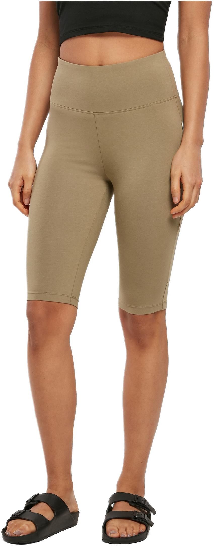 Ladies Organic Stretch Jersey Cycle Shorts Urban Classics TB5014-00472 khaki