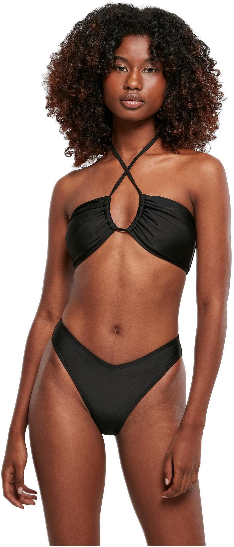 Ladies Recycled Hot V Bikini Urban Classics TB5026-00007 black
