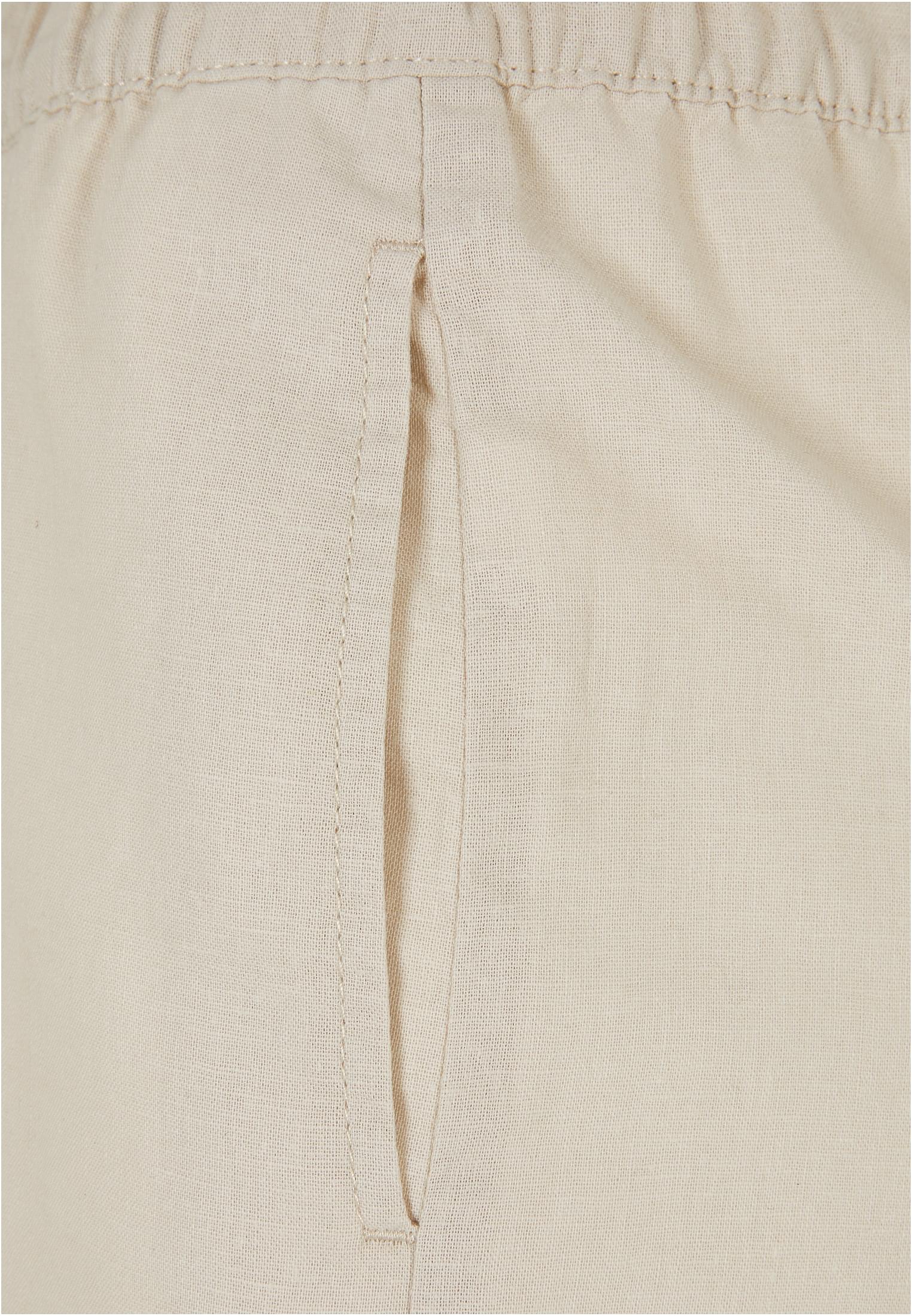 Ladies Linen Mixed Shorts Urban Classics Tb5993-03680 Softseagrass γυναικεία Σορτς Simple Wear