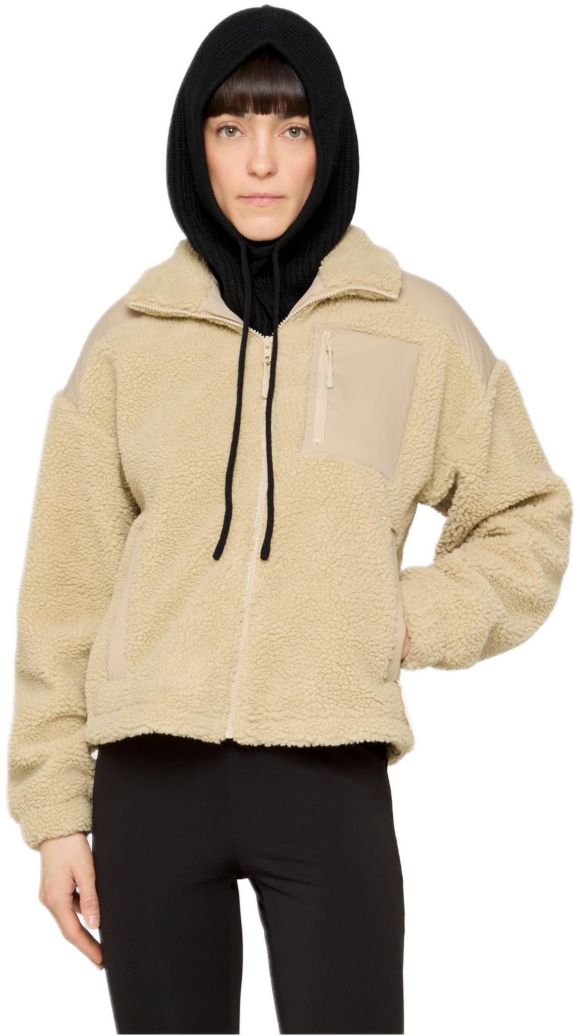Ladies Sherpa Mix Jacket Urban Classics TB6068-04732 wetsand