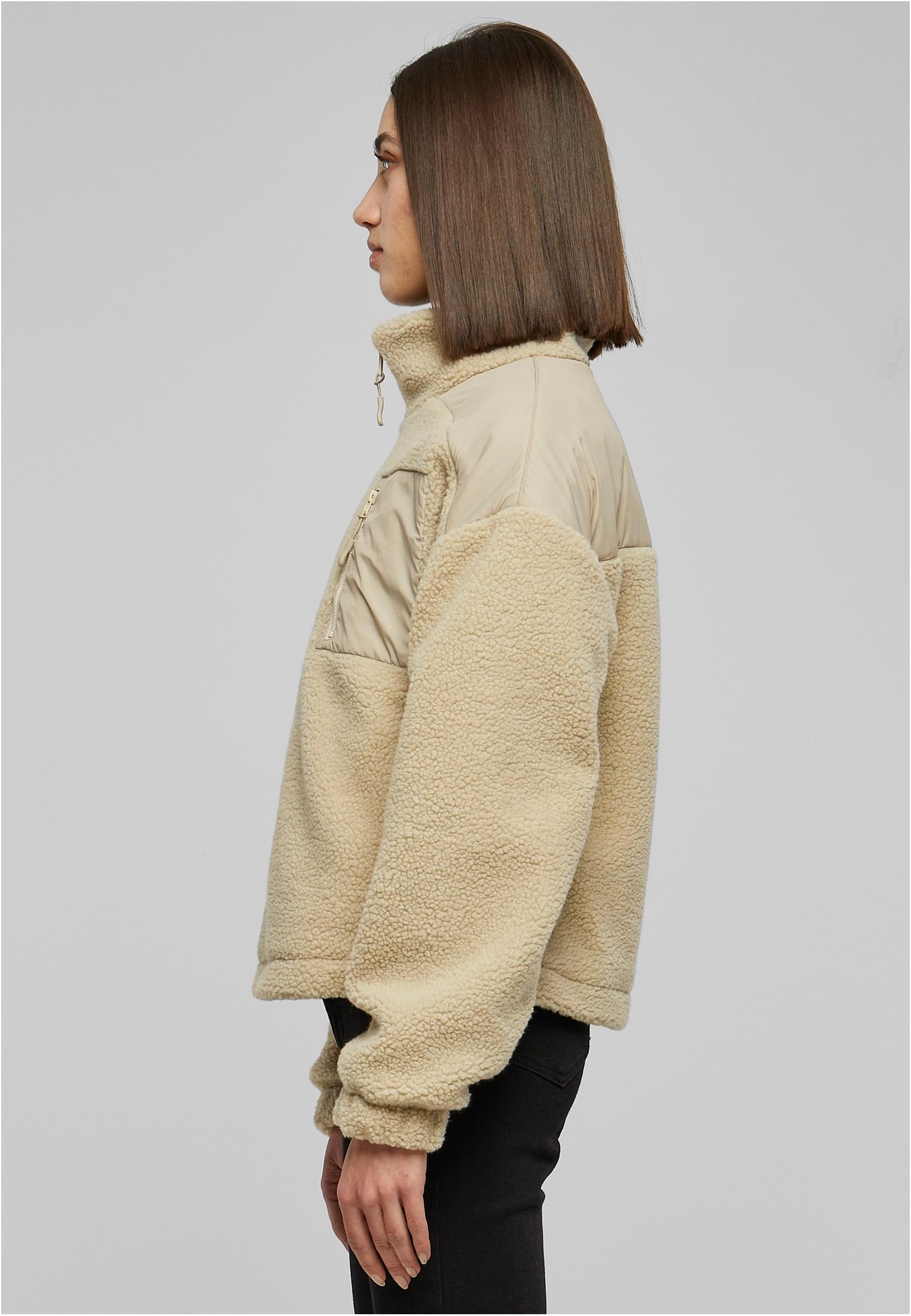 Ladies Sherpa Mix Jacket Urban Classics TB6068-04732 wetsand