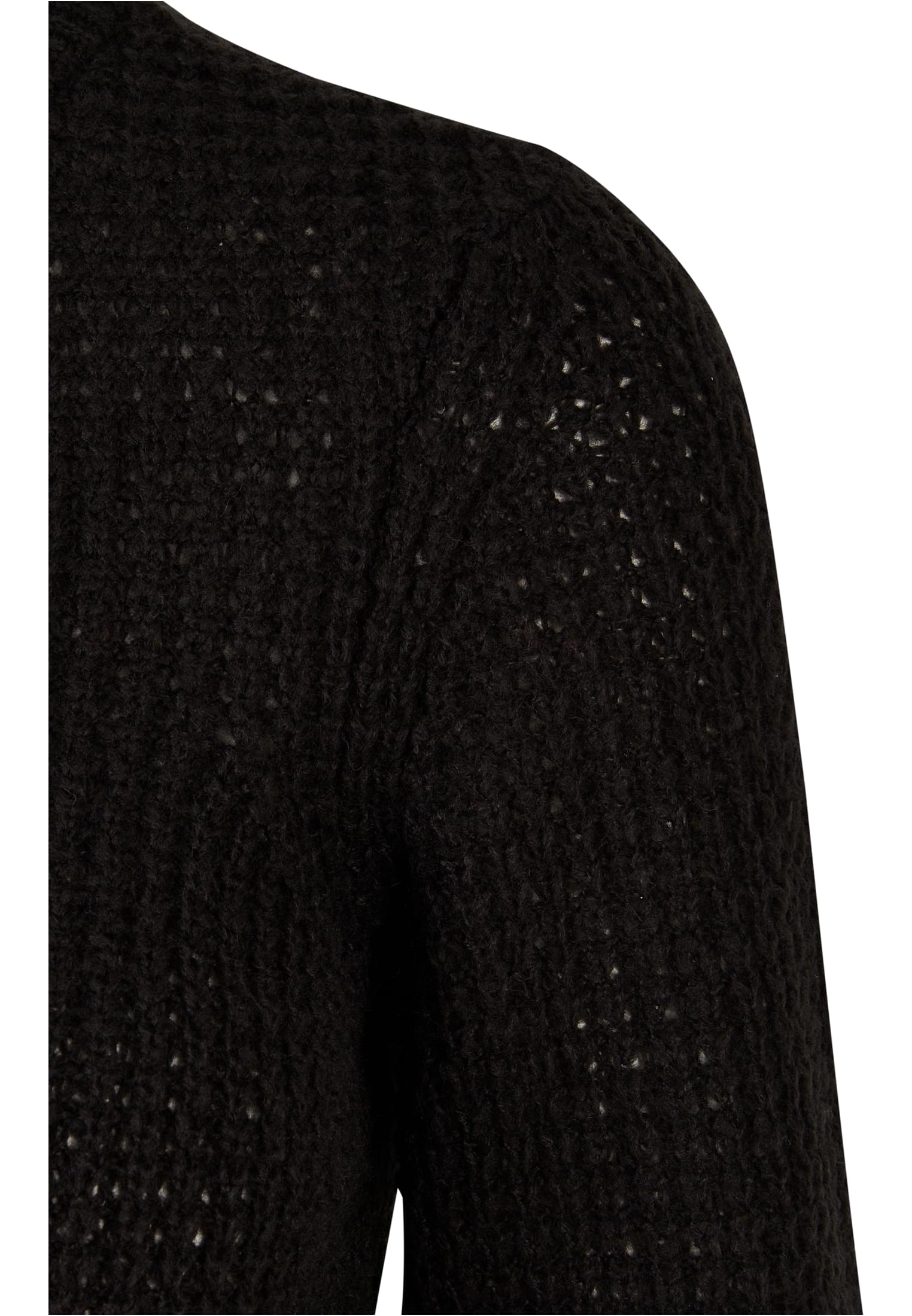 Ladies Short Waffle Sweater Urban Classics Tb6076-00007 Black γυναικεία Ζακέτες Simple Wear