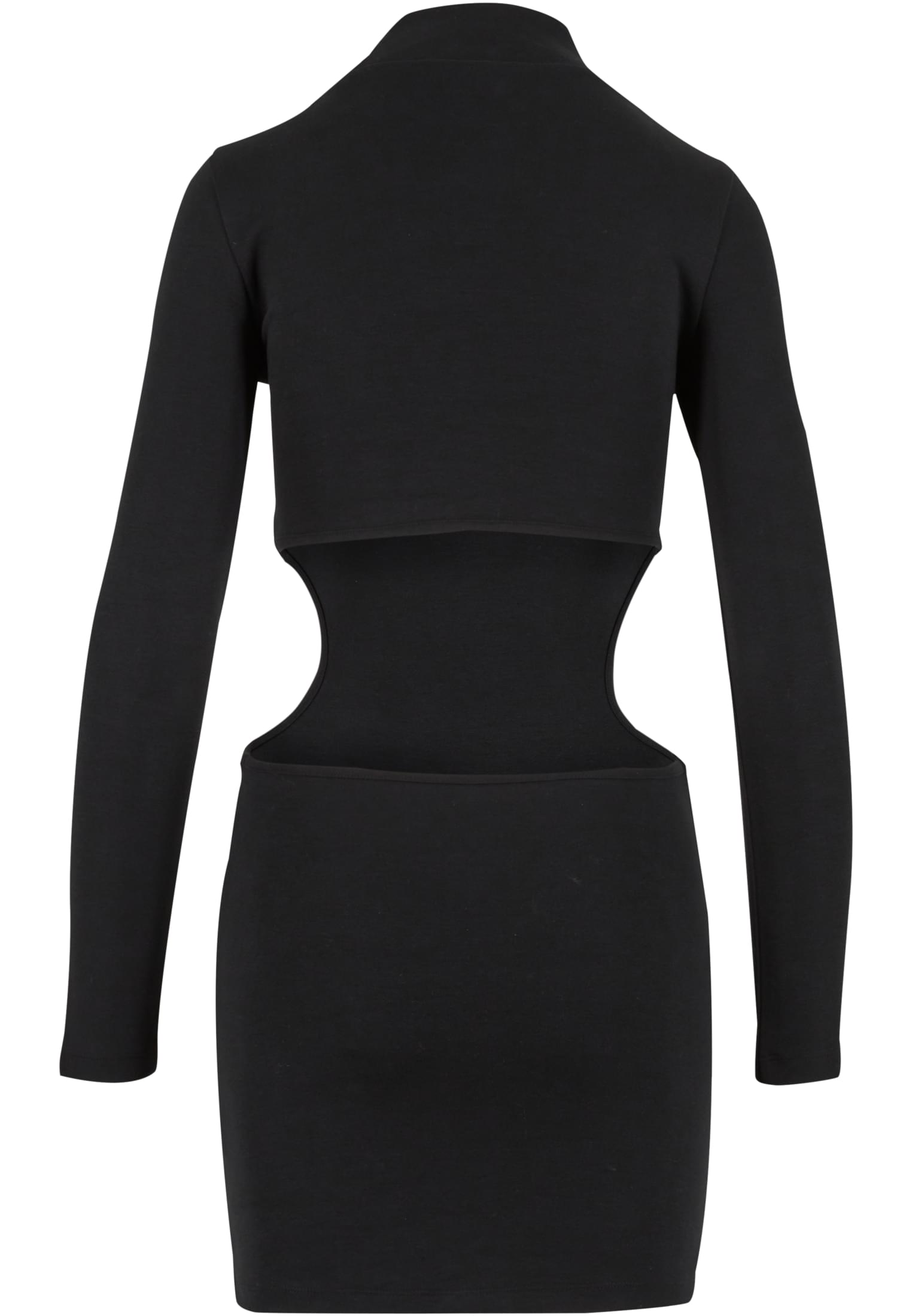 Ladies Cut Out Mini Dress Urban Classics Tb7066-00007 Black γυναικεία Φορέματα Simple Wear