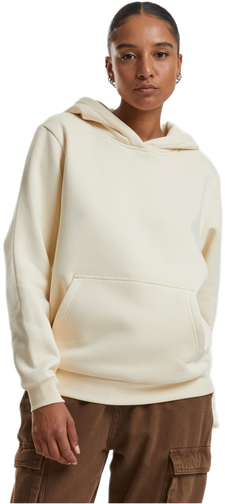 Ladies Fluffy Hoody Urban Classics TB7105-02903 whitesand
