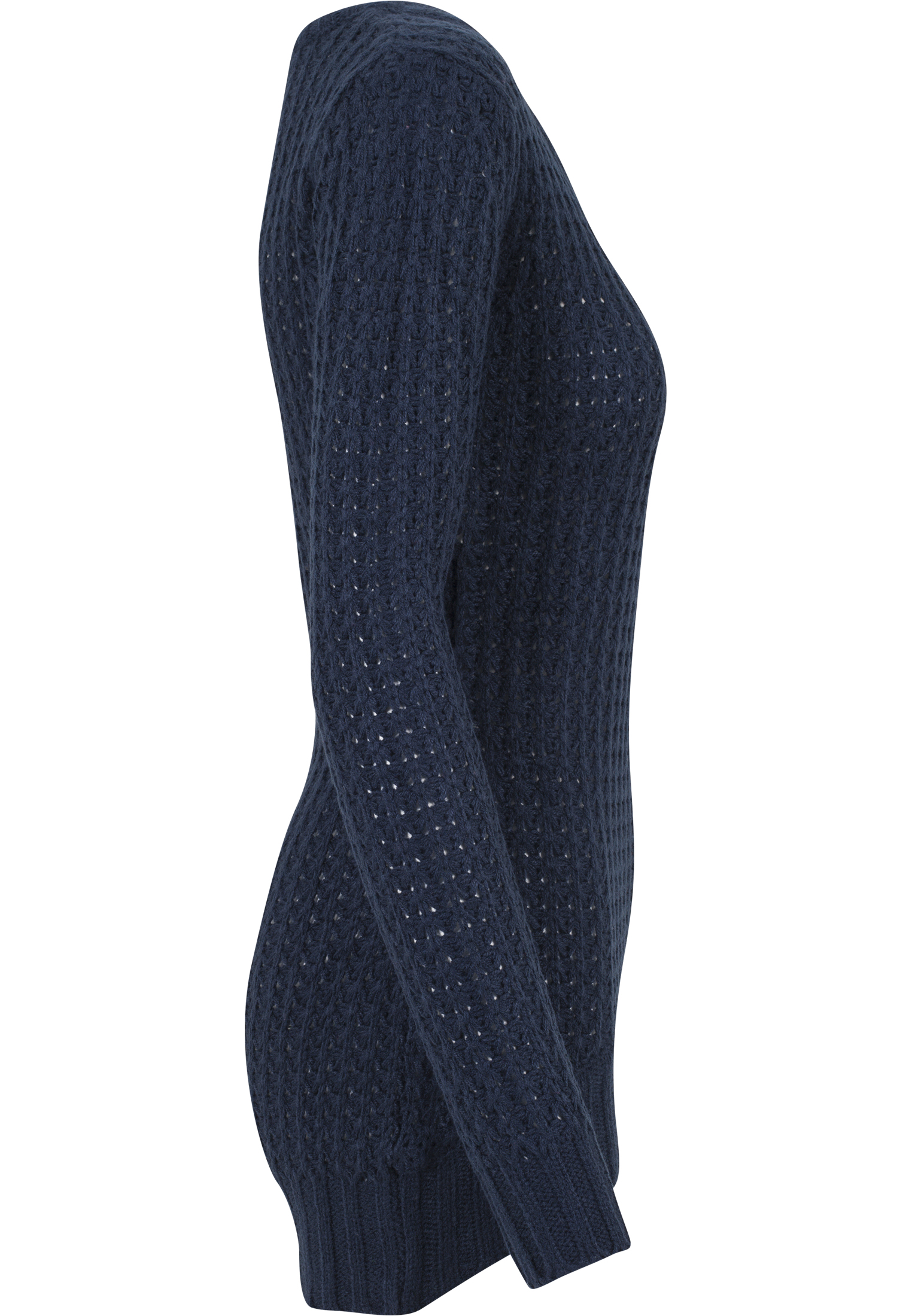 Ladies Long Wideneck Sweater Urban Classics Tb739-00155 Navy γυναικεία Ζακέτες Simple Wear