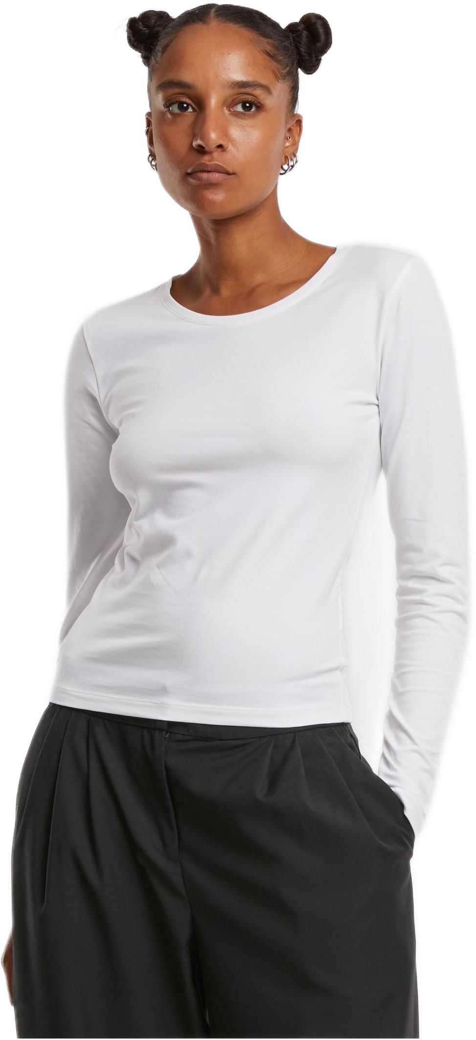 Ladies Basic Super Slim Longsleeve Urban Classics TB7456-00220 white