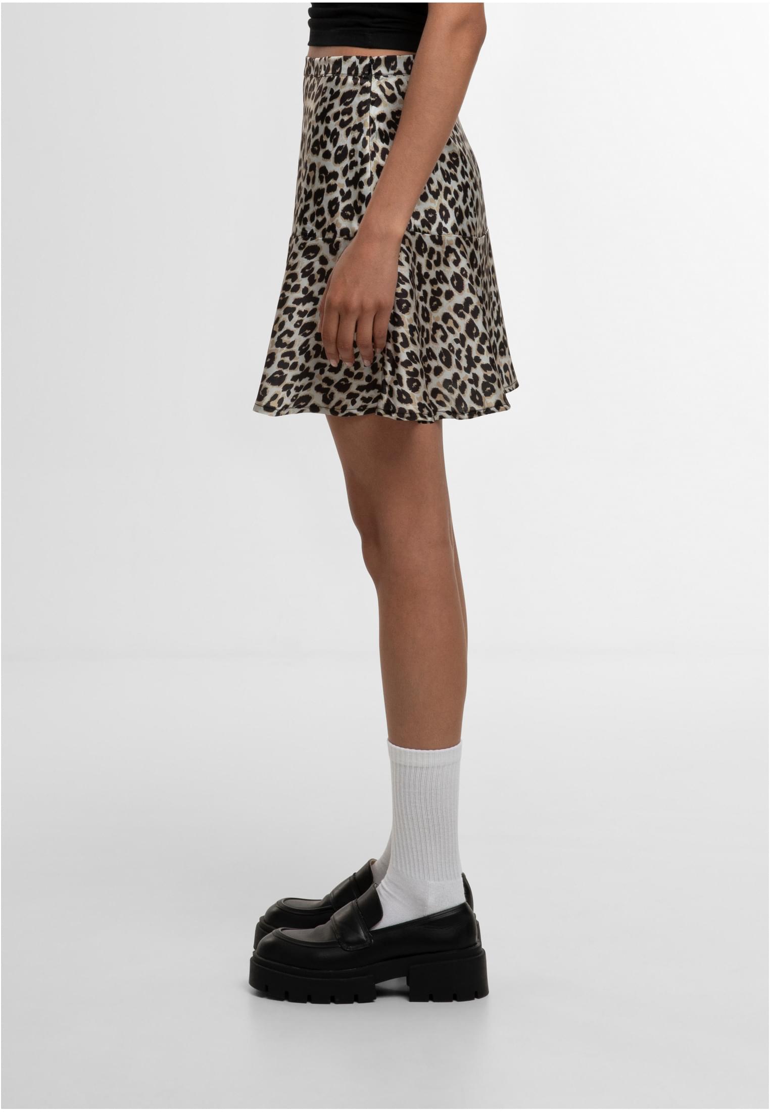 Ladies Leo Volants Mini Skirt Urban Classics TB7540-01720 leo