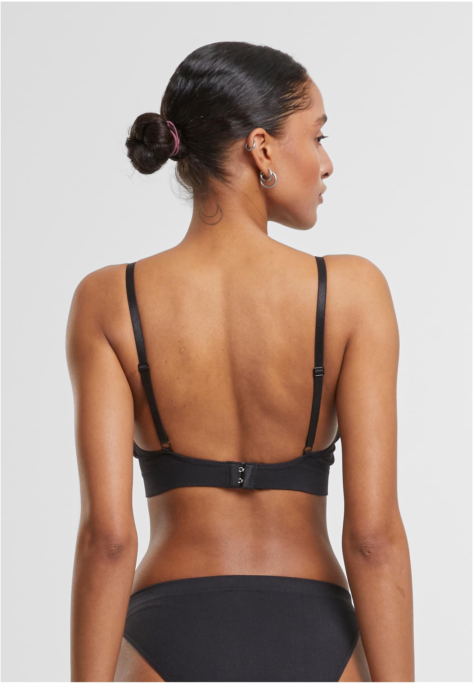 Ladies Padded Rip Bra 2-Pack Urban Classics TB7657A-03169 black+black