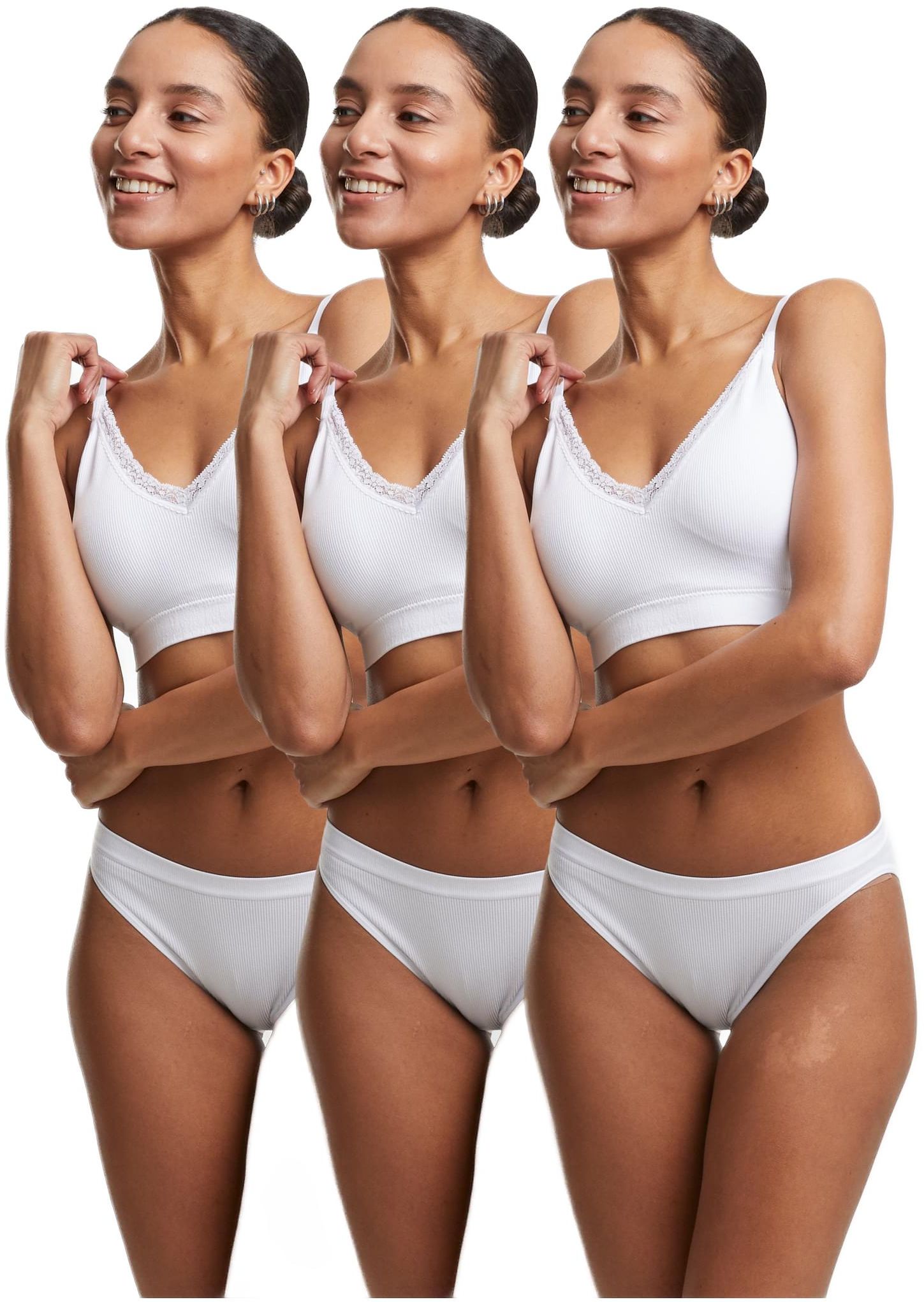 Ladies Rip Slip 3-Pack Urban Classics TB7665B-01205 wht/wht/wht