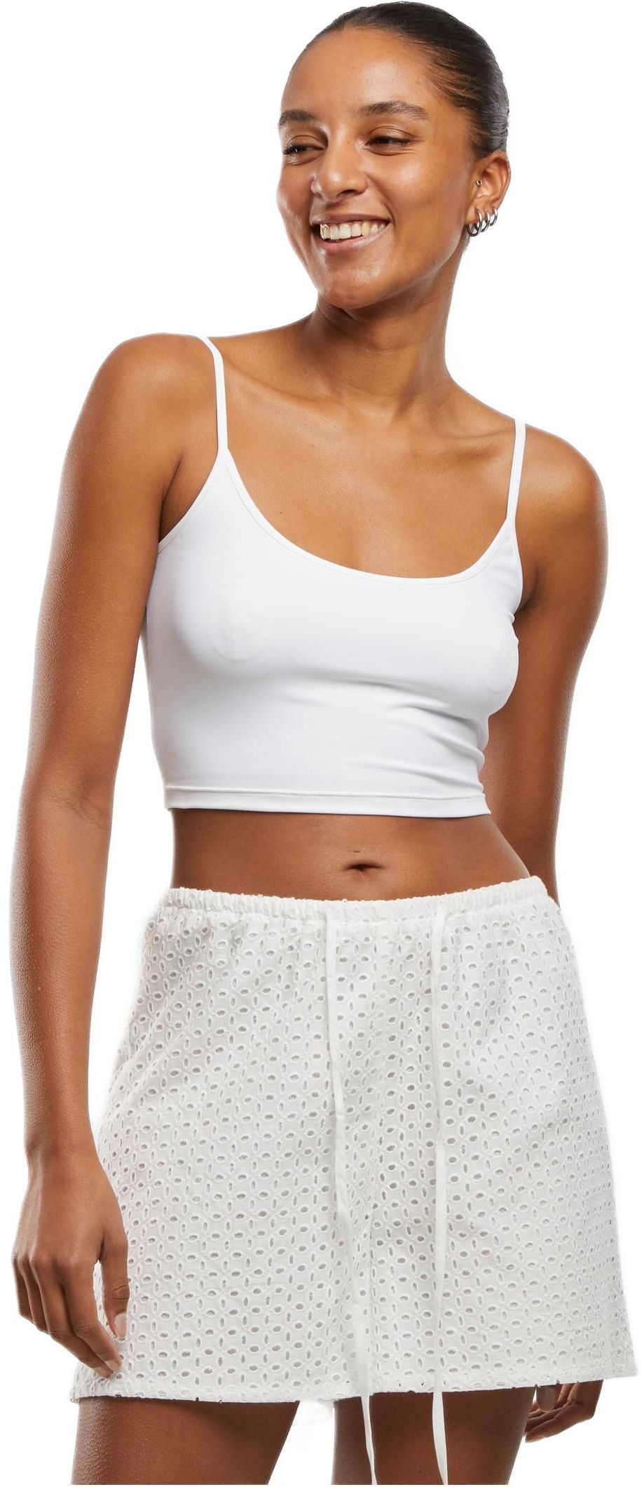 Ladies Basic Top Low Back Neckline Urban Classics TB7697-00220 white