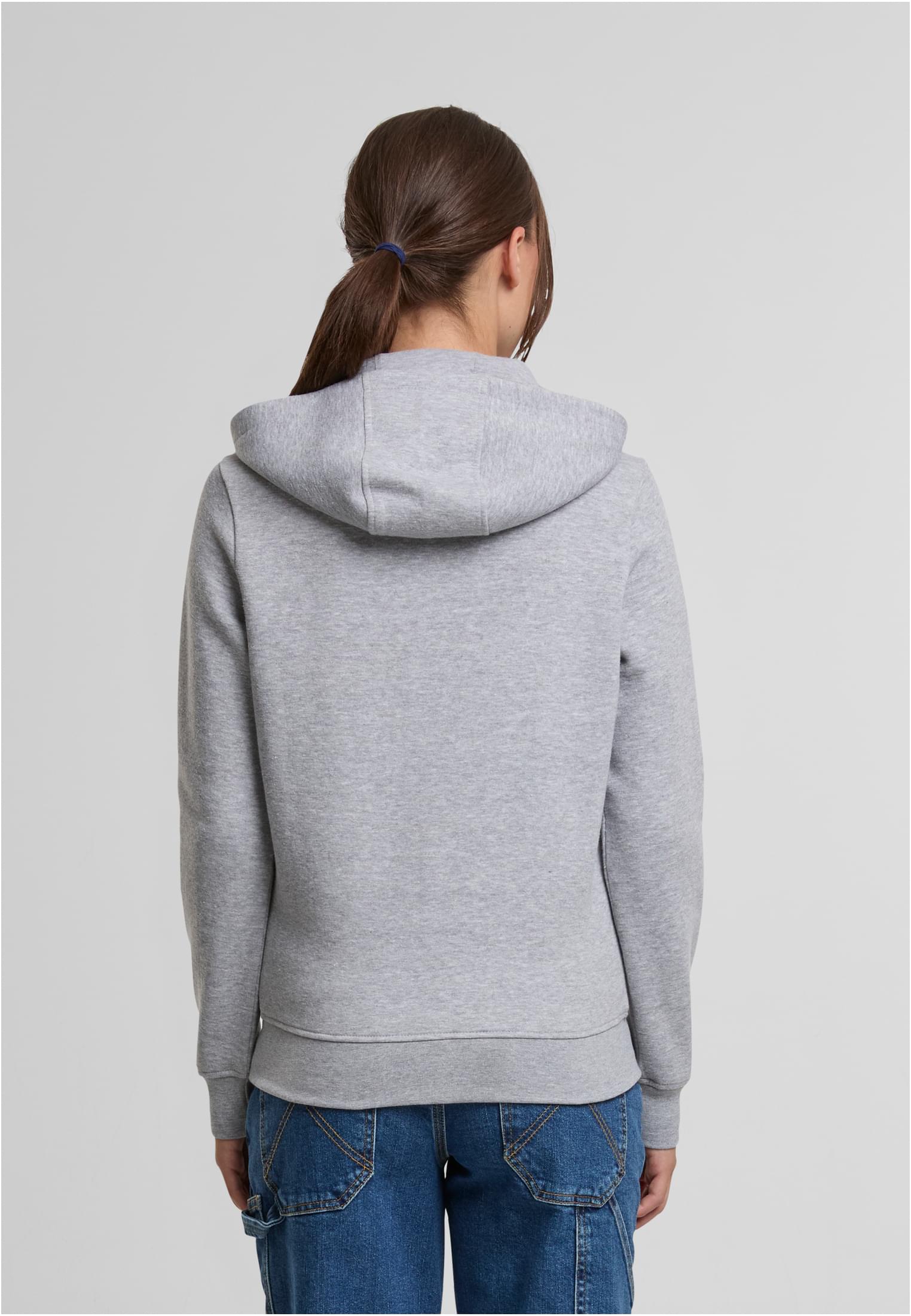 Ladies Basic Essential Zip Hoody Urban Classics TB8005-03061 heathergrey
