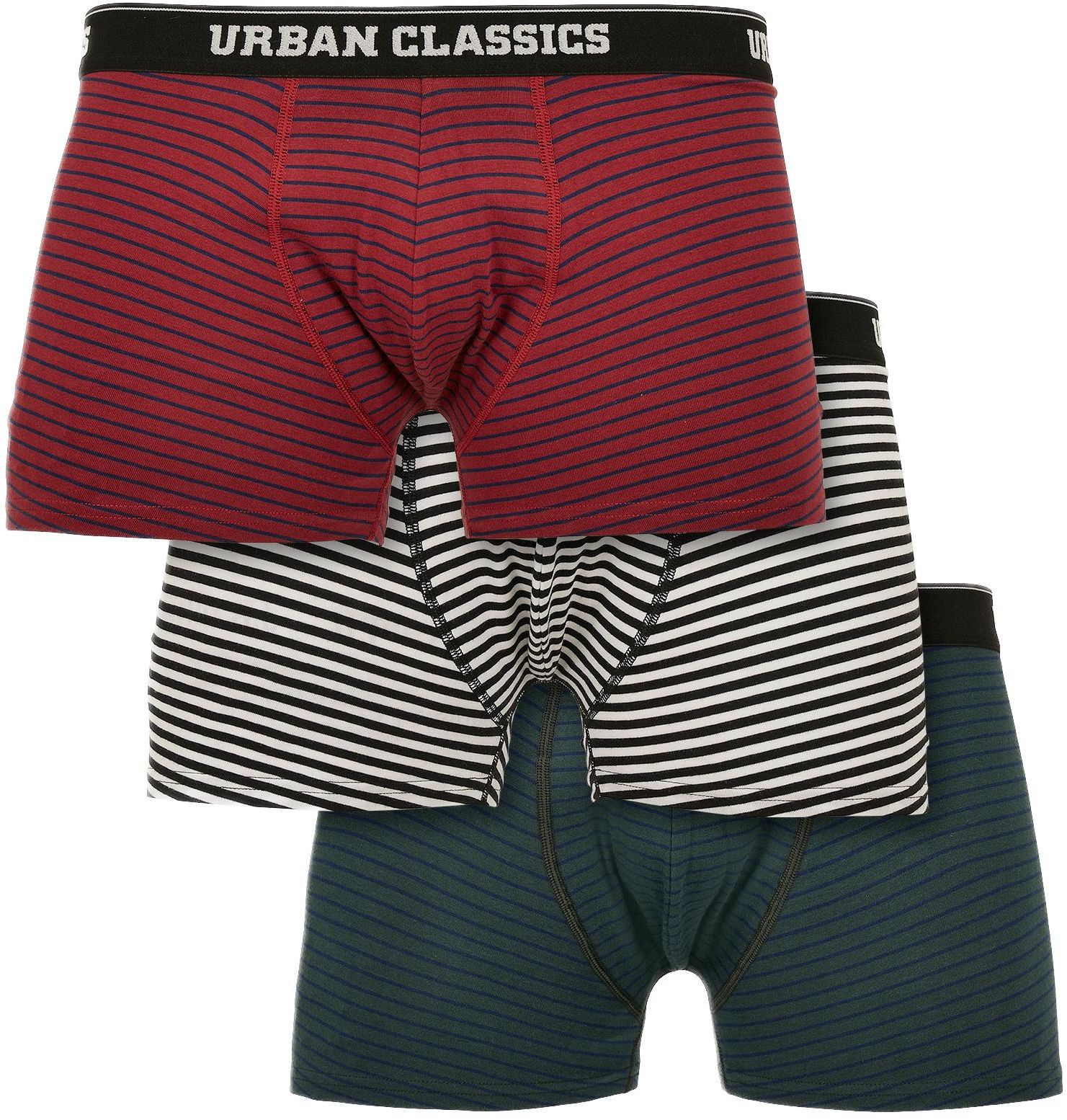 Boxer Shorts 3-Pack Urban Classics TB3844-02773 btlgrn/dkblu+bur/dkblu+wht/blk