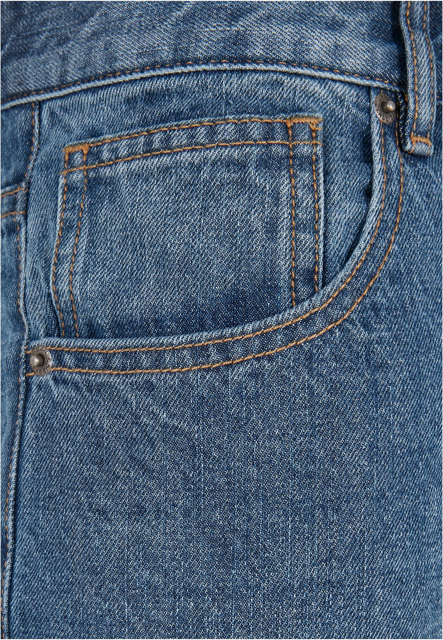 Cropped Tapered Jeans Urban Classics Tb5591-03851 Middeepblue ανδρικά Παντελόνια Simple Wear