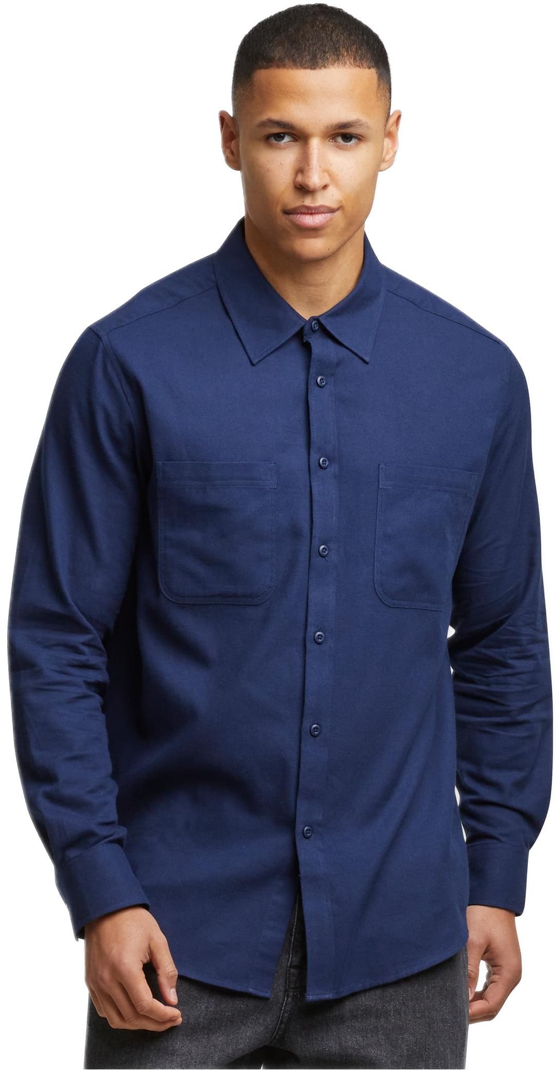 Flanell Shirt Urban Classics TB6357-00155 navy