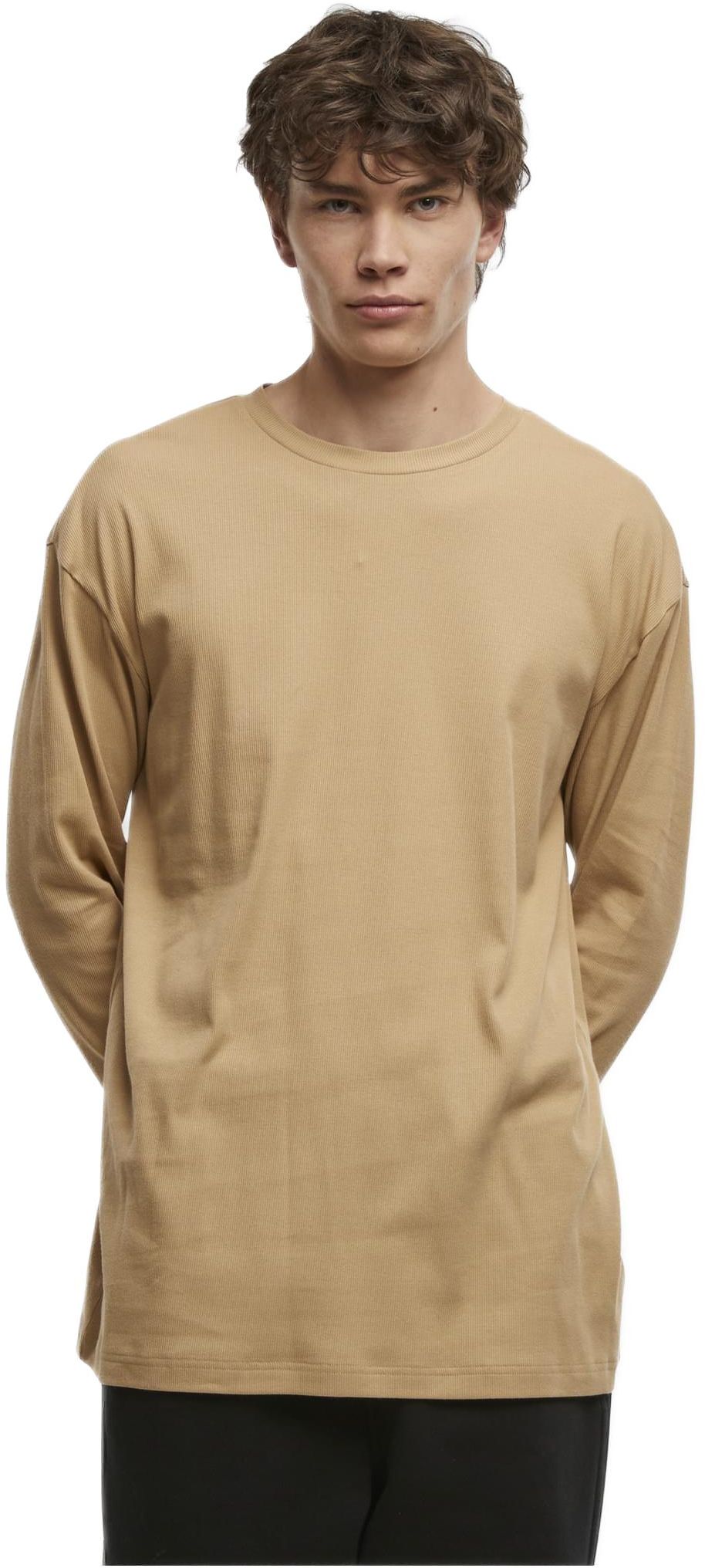 Organic Boxy Rib Longsleeve Urban Classics TB6418-03738 unionbeige