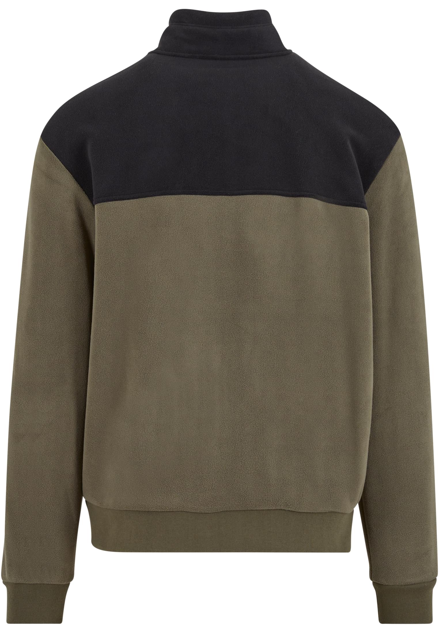 Colour Block Polar Fleece Jacket Urban Classics Tb7016-02973 Black Olive ανδρικά Μπουφάν Simple Wear