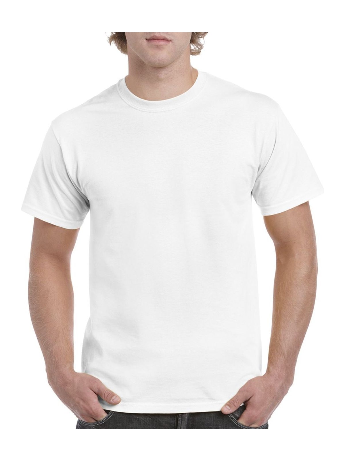 Λευκό μπλουζάκι Gildan Heavy Cotton 5000 175 g/m²